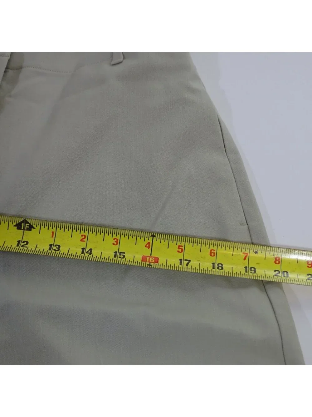 Banana Republic Women Wool Blend Wide Leg Pants Tan Size 4 Flat Front Pockets - Picture 10 of 12